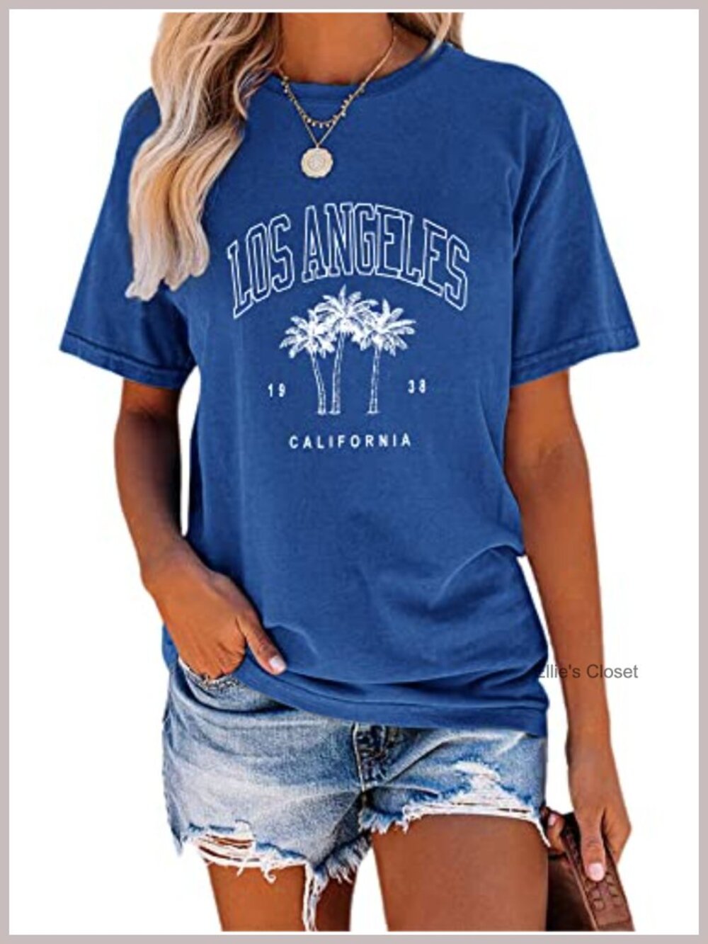 Graphic Crew Neck Short Sleeve Tee with Coconut Trees Retro Oversized T-Shirt